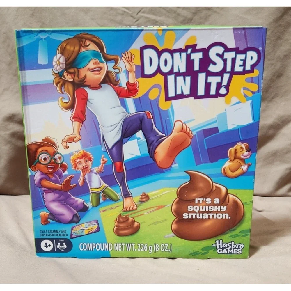 DON'T STEP IN IT ! Preschool Game I Blindfolded, Poop Party Game - NEW